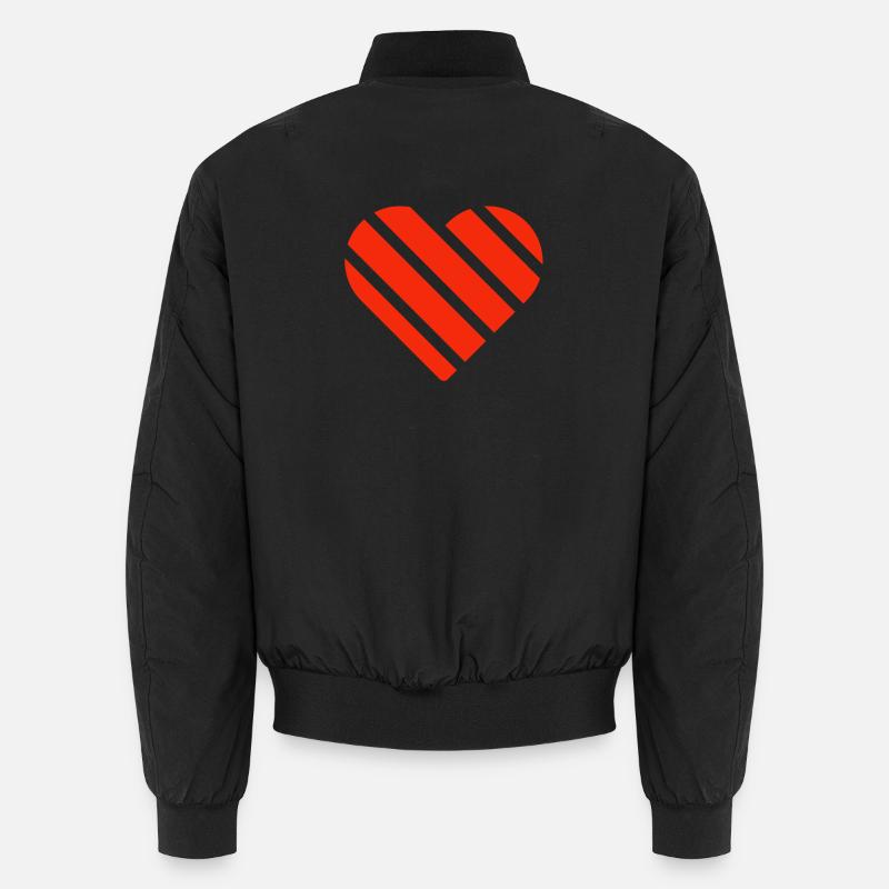 Saint-Valentin, Saint-Valentin, Saint-Valentin - Bomber unisexe - noir