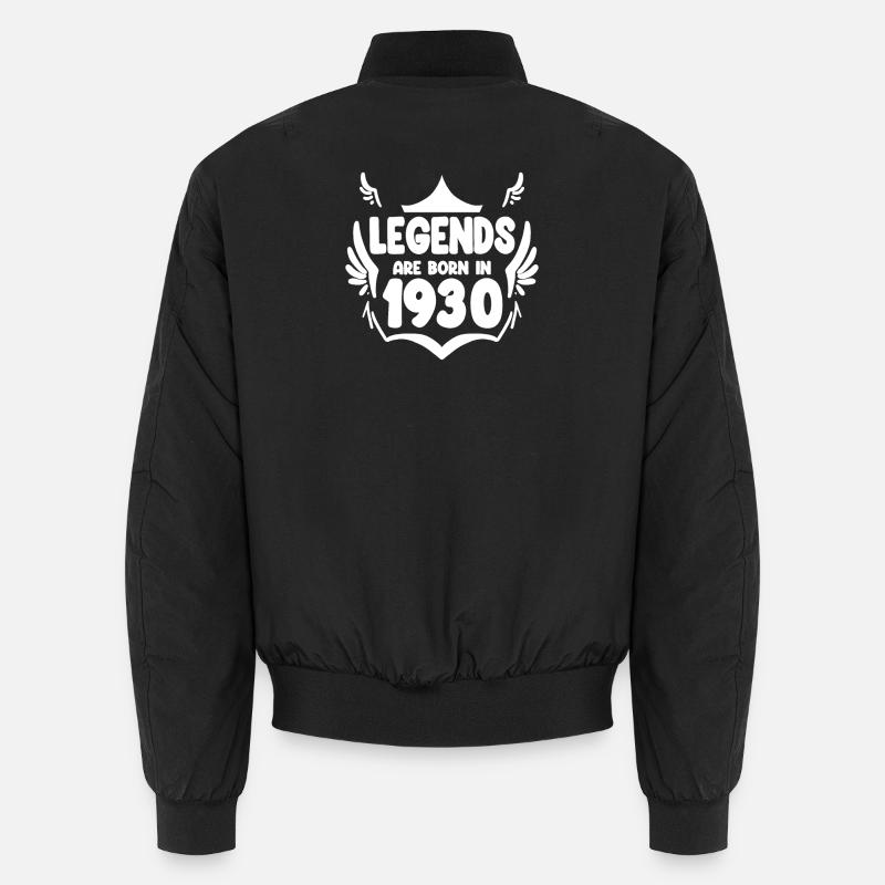 1930 - Bomber unisexe - noir