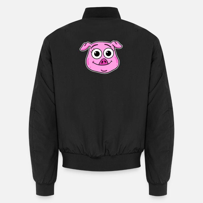 Pig Head Animal Head Unisex Bomber Jacket