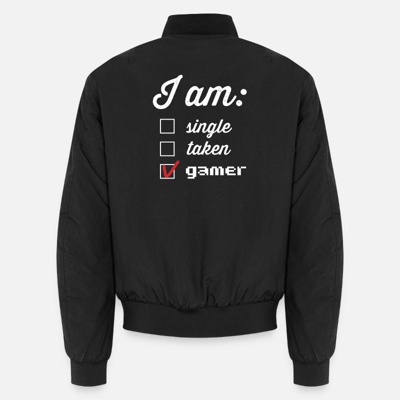 Spielerstatus: Single Taken Gamer Unisex Bomberjacke