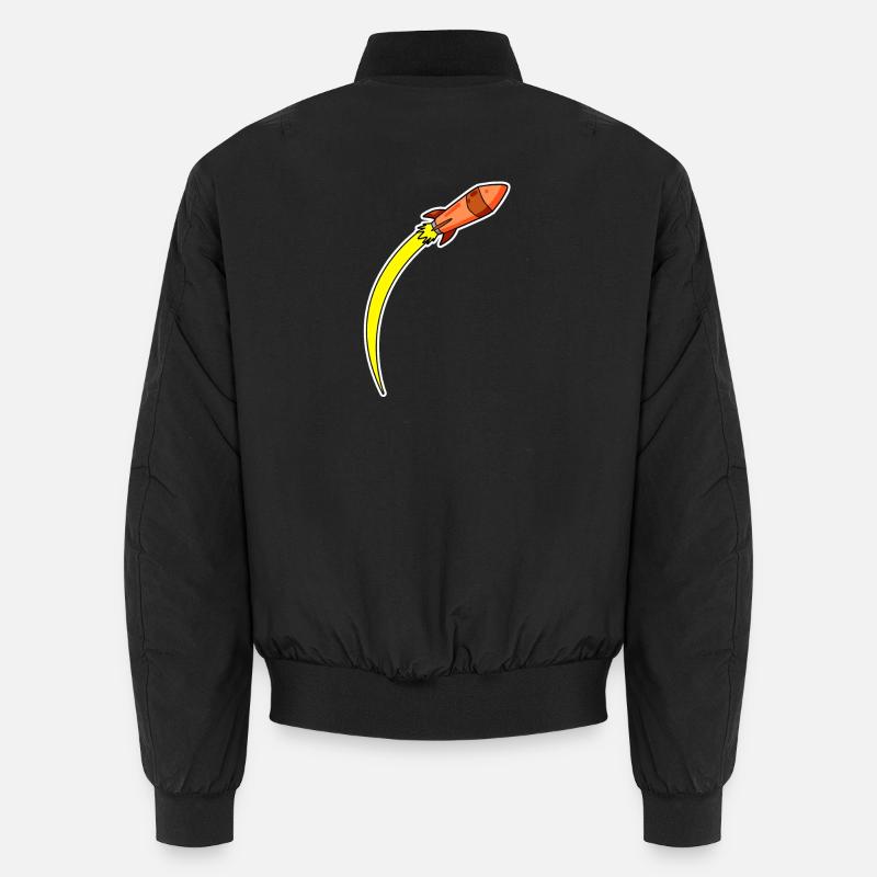 Rocket Orange Unisex Bomber Jacket