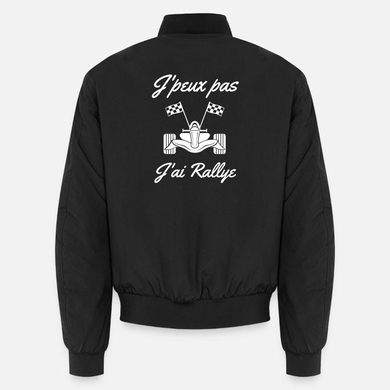 rallye, fan de rallye, course automobile Bomber unisexe