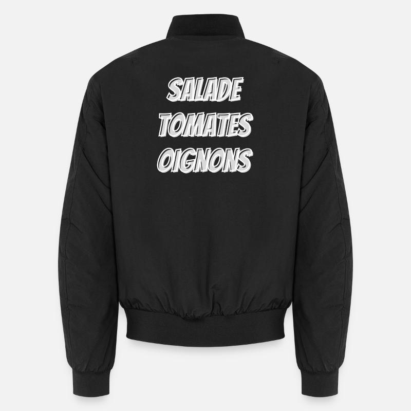Salade tomates oignons ⭐⭐⭐⭐⭐ - Bomber unisexe - noir