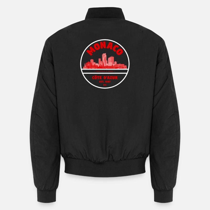 Insigne de la Skyline de Monaco Côte d’Azur Bomber unisexe