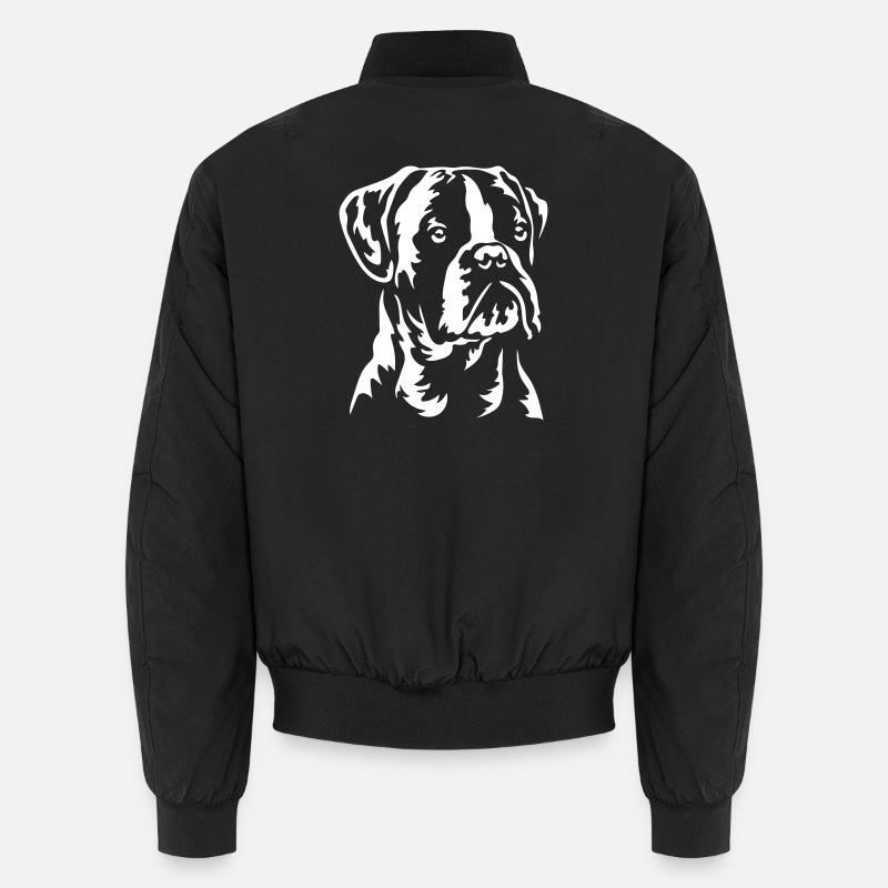 Boxer Head "Black Edition" - Unisex Bomber Jacket - black