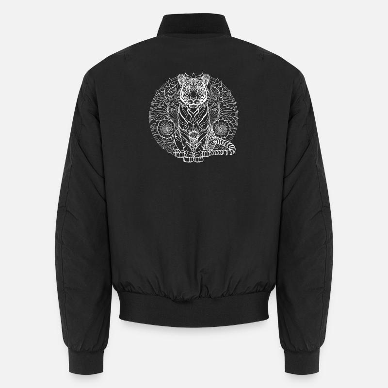 Tiger Mandala Unisex Bomberjacke