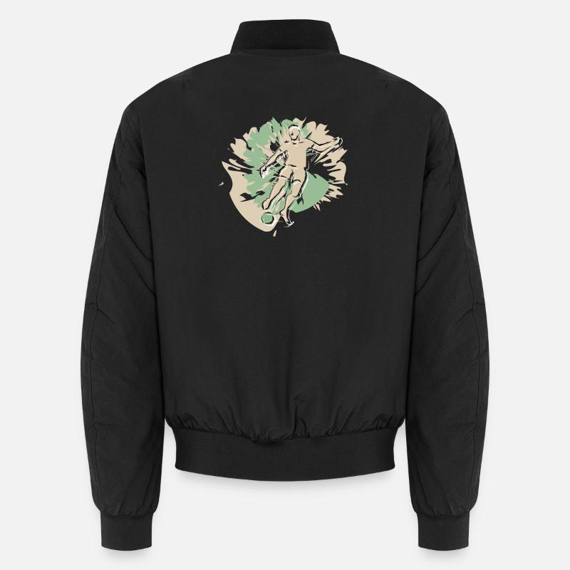 Cooles Design für Kicker Unisex Bomberjacke