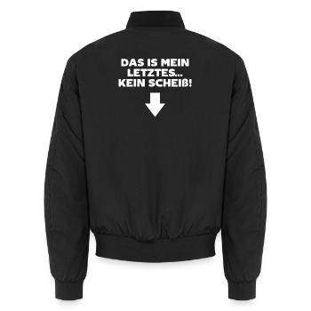 Eltern Schwangerschaft Schwanger Statement Familie - Unisex Bomberjacke - Schwarz - Hinten - AI Model Male 185 light (185cm)