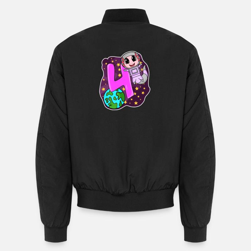 4e anniversaire - Cadeau de fille astronaute de 4 ans Bomber unisexe