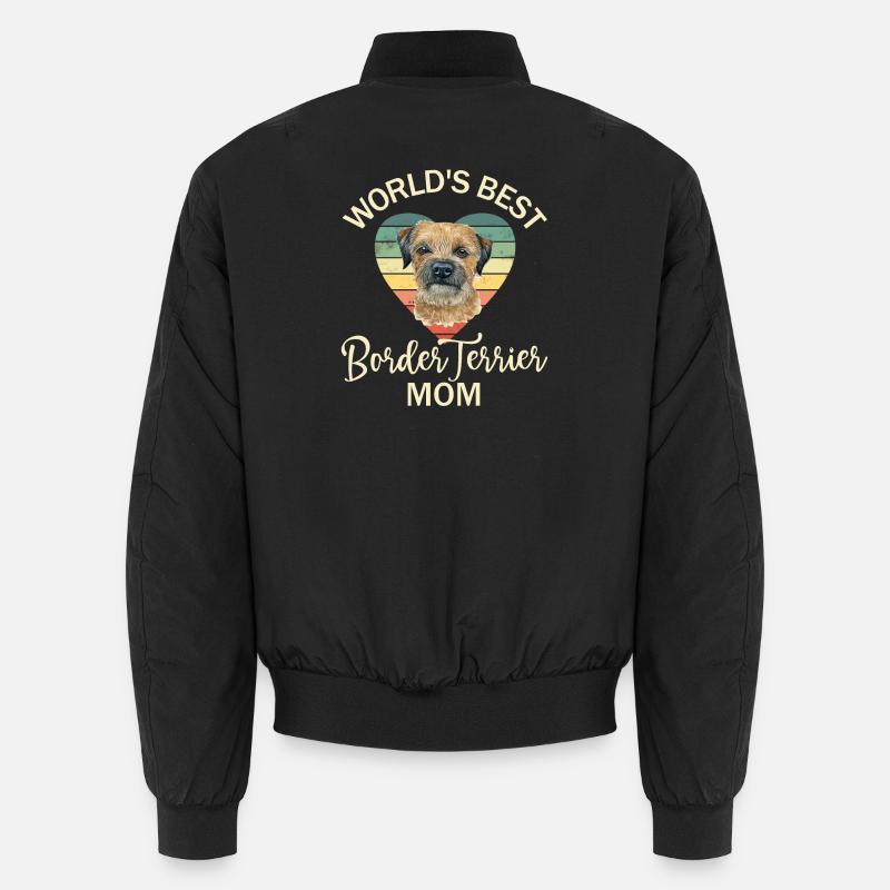 Dog Border Terrier Unisex Bomber Jacket