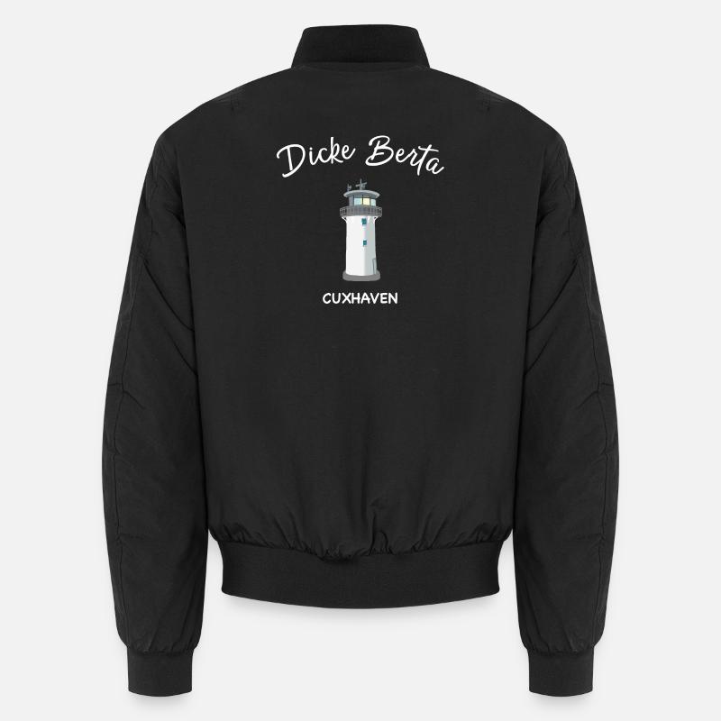 Leuchtturm Dicke Berta, Cuxhaven, Nordsee Unisex Bomberjacke