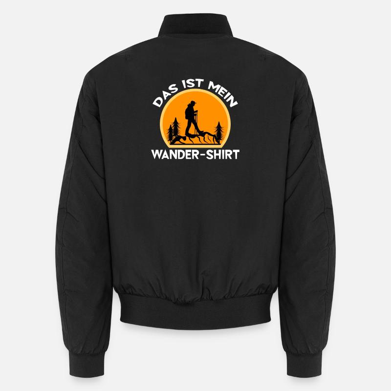 Klettern Wandern Wanderer Bergwandern Statement - Unisex Bomberjacke - Schwarz