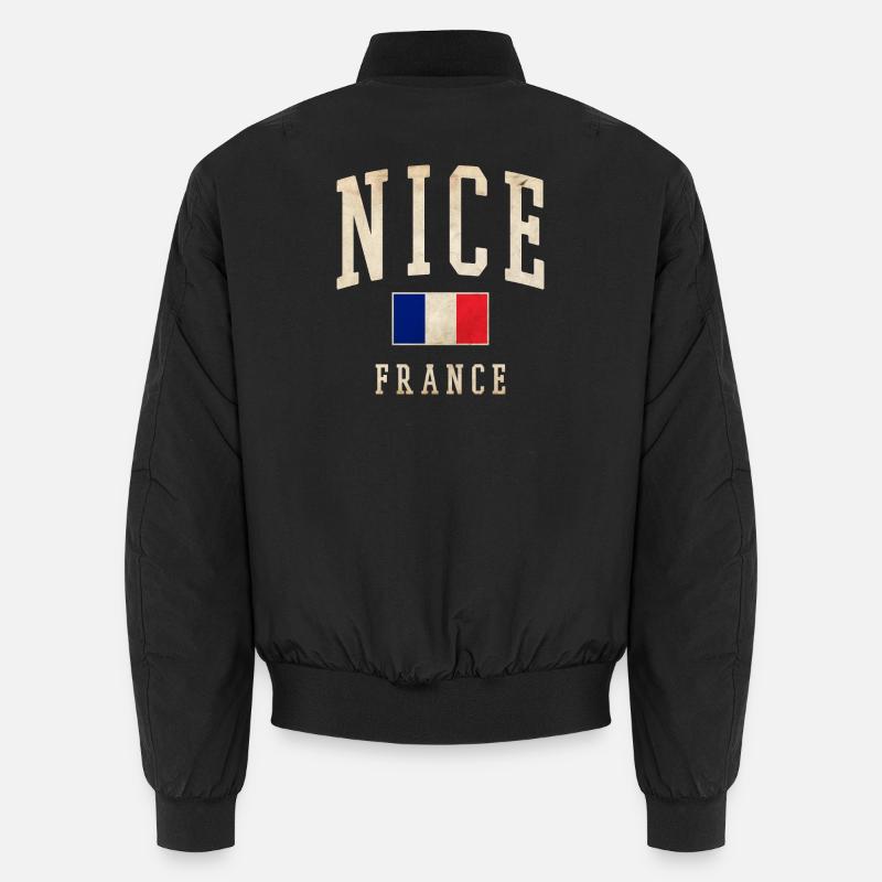 Nice Frankreich Flaggen-Design Unisex Bomberjacke