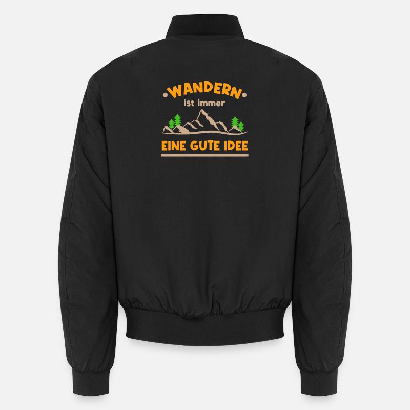 Nature Experience Hiking Statement Mountains Hiking Trails Unisex Bomber Jacket