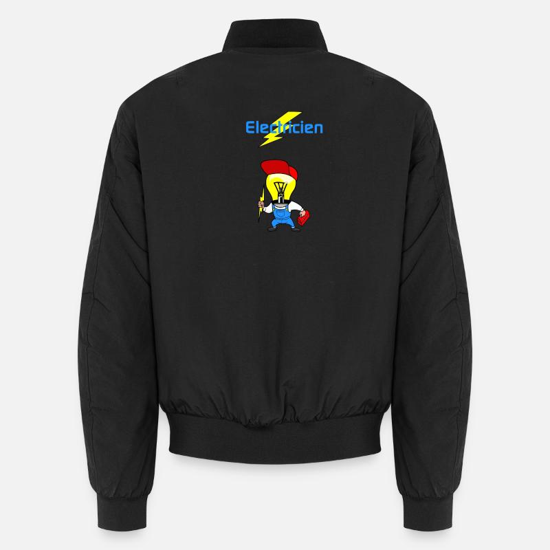 Elektriker - Unisex Bomberjacke - Schwarz
