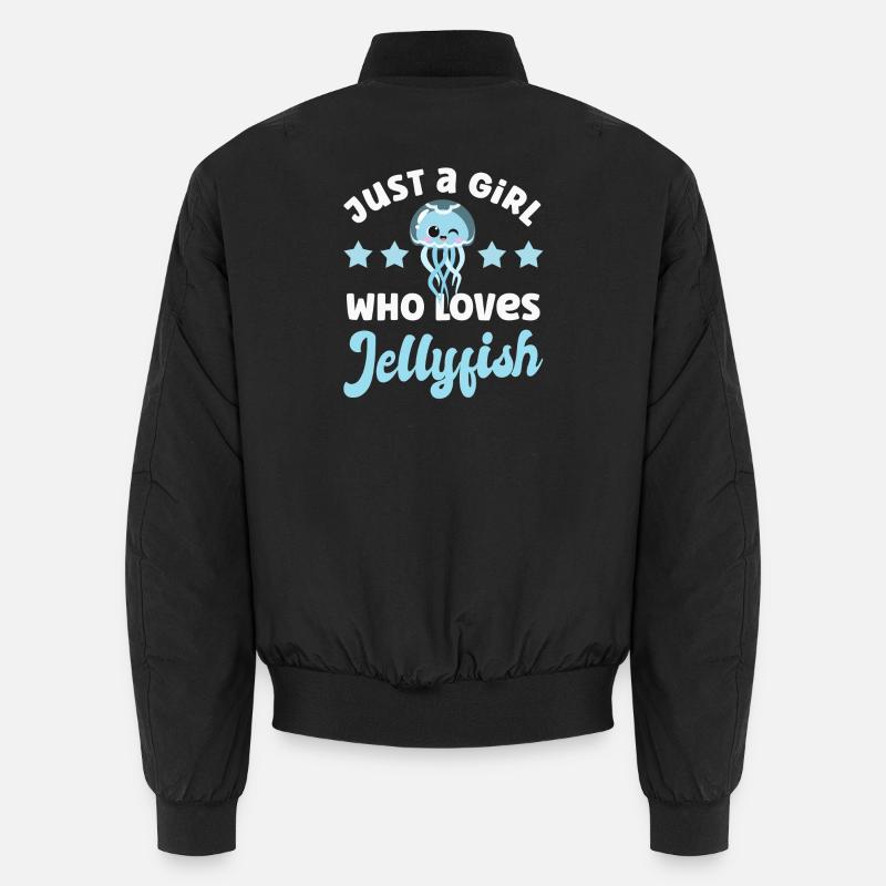 Qualle Quallen - Unisex Bomberjacke - Schwarz