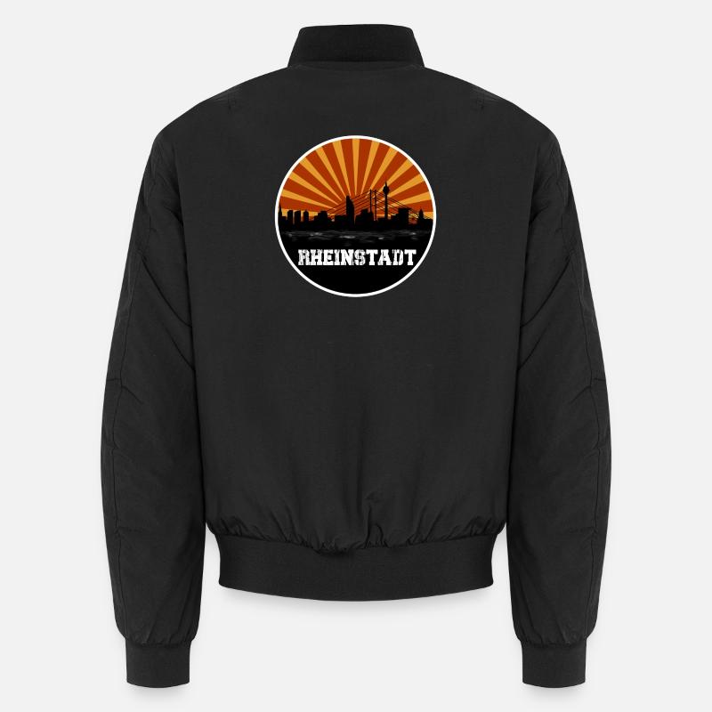 Rheinstadt Retro Skyline Unisex Bomberjacke