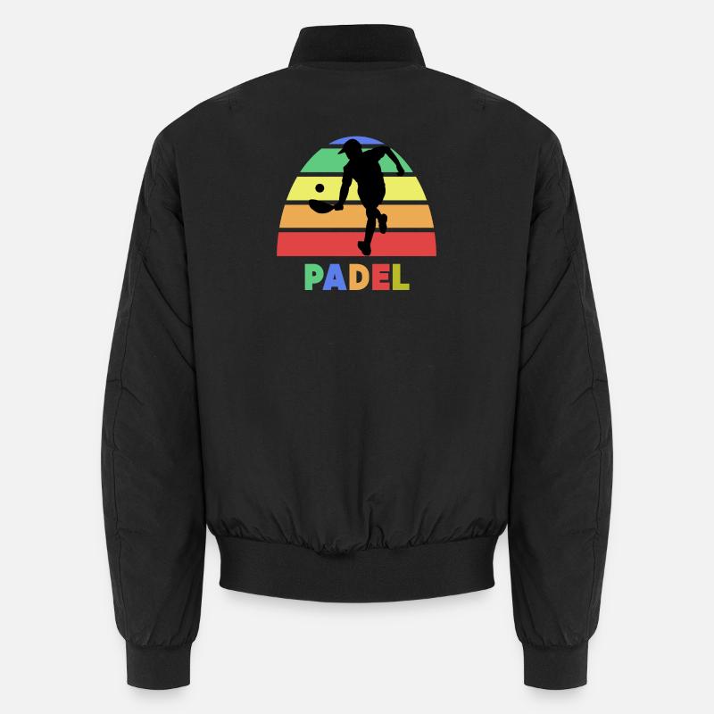 Padel Saying Training Ball Racket Player Tournament Unisex Bomber Jacket