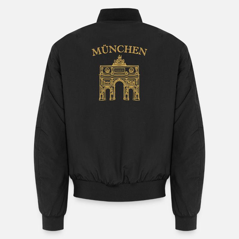 Iconic Victory Gate Munich - Unisex Bomber Jacket - black