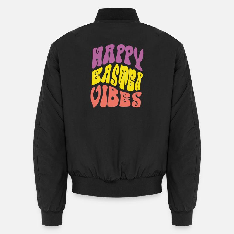 Happy Easter Vibes - Unisex Bomber Jacket - black