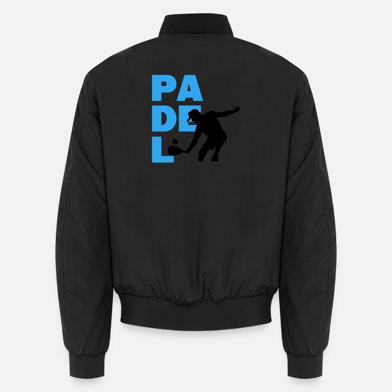Padelspiel Spiler Statement Bälle Schläger Padel Unisex Bomberjacke