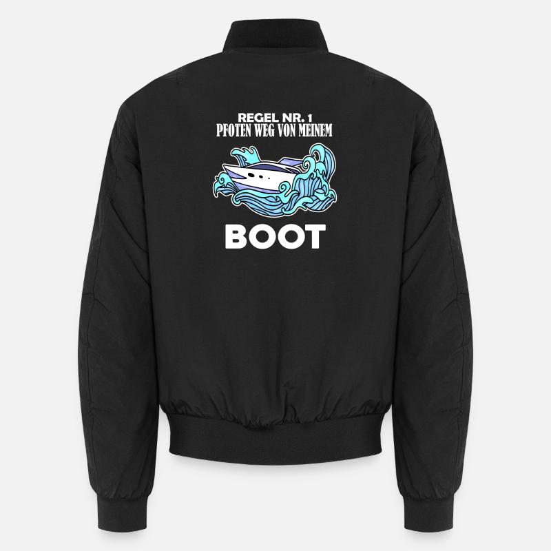 Boote Motorboot - Unisex Bomberjacke - Schwarz