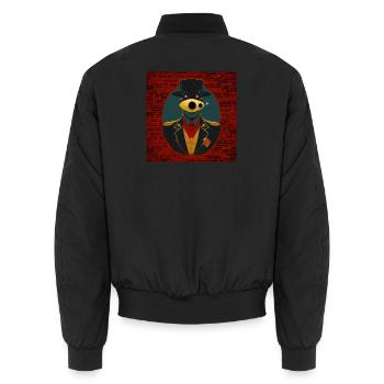 Conspiracy 02 - Bomber unisexe - noir - Dos - AI Model Male 185 light (185cm)