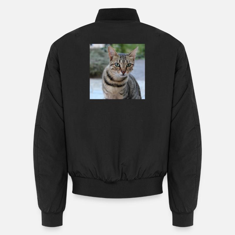 Katze Kätzchen Poster quadratisch Katzenposter Unisex Bomberjacke