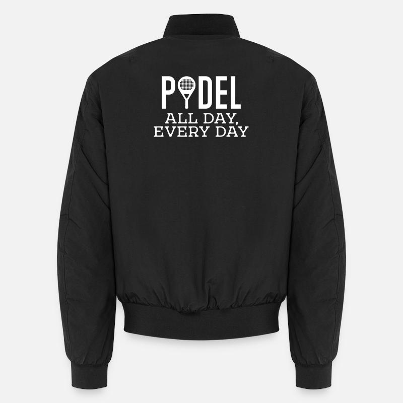 Padel Player Statement Racket Sport Tournament Unisex Bomber Jacket