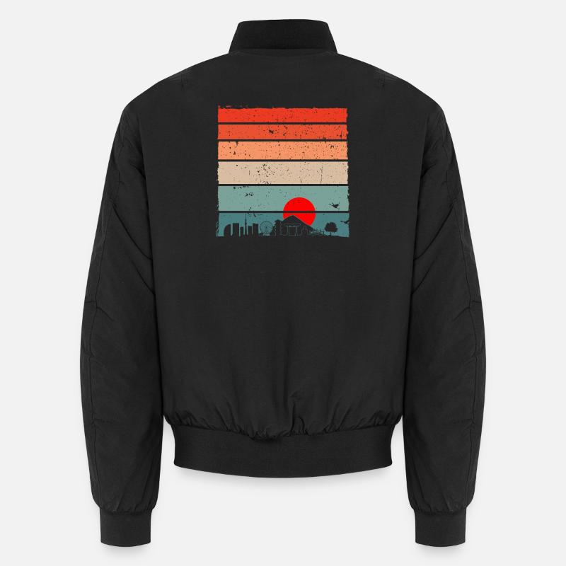 Sonnenuntergang Torii Skyline Unisex Bomberjacke