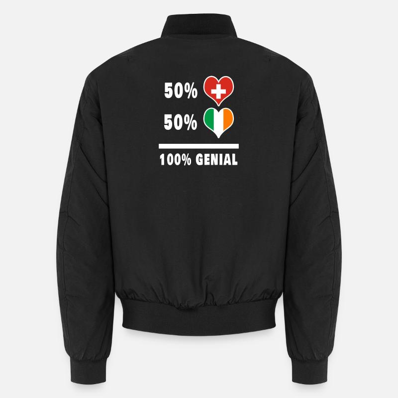 Irlande et Suisse 100% Awesome Flag Bomber unisexe