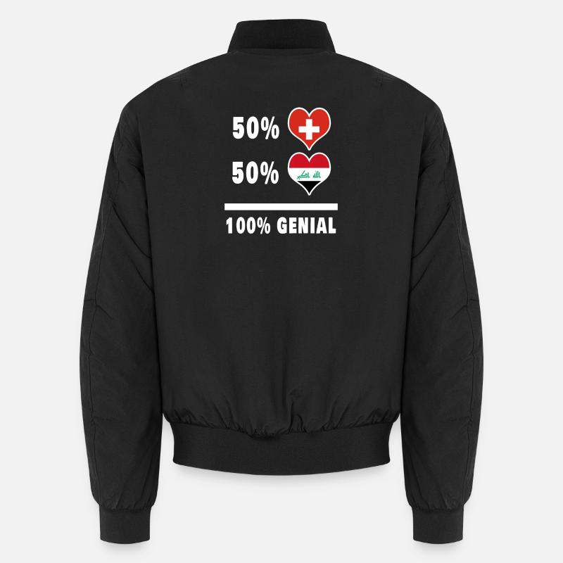 Irak et Suisse 100% Awesome Flag Bomber unisexe