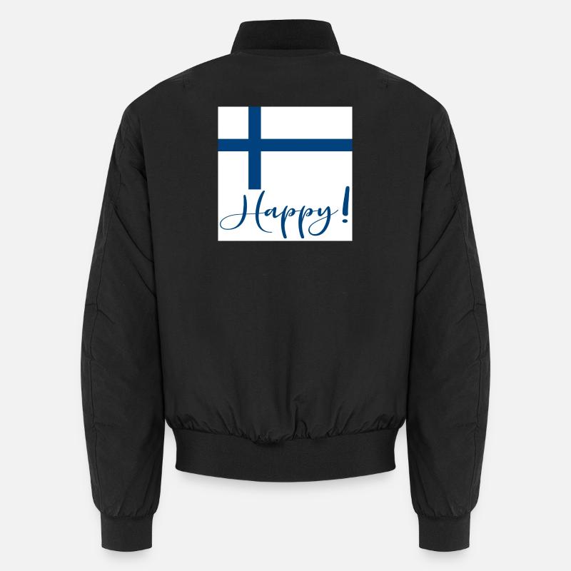 DRAPEAU FINLANDAIS - SIGNE HEUREUX Bomber unisexe
