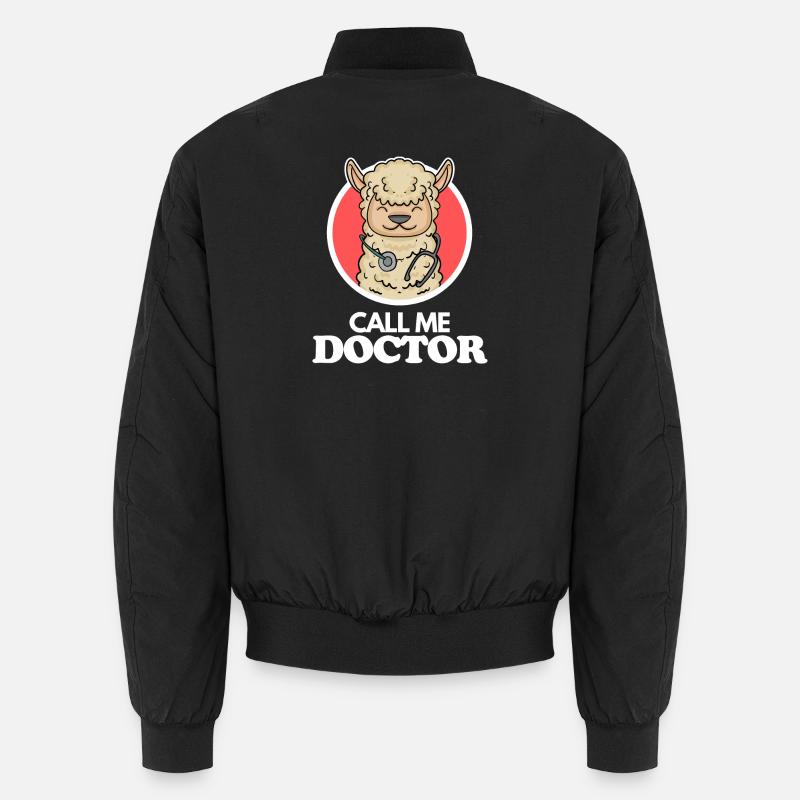 Doktor Arzt Tierarzt - Unisex Bomberjacke - Schwarz