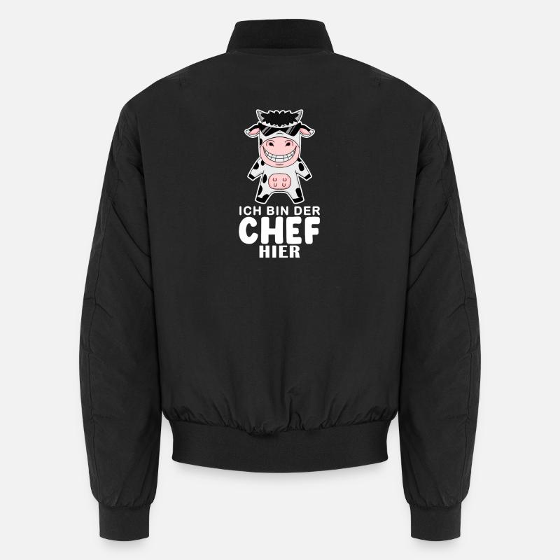 coole Kuh Chef Spruch Unisex Bomberjacke