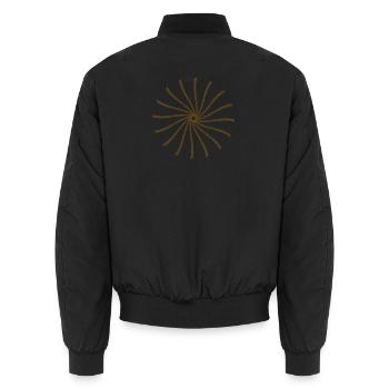 Bar encerclé par le soleil - Bomber unisexe - noir - Dos - AI Model Male 185 light (185cm)