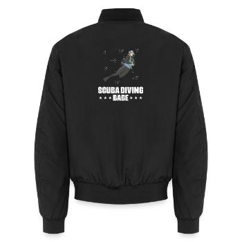 Design de plongée sous-marine - Bomber unisexe - noir - Dos - AI Model Male 185 light (185cm)