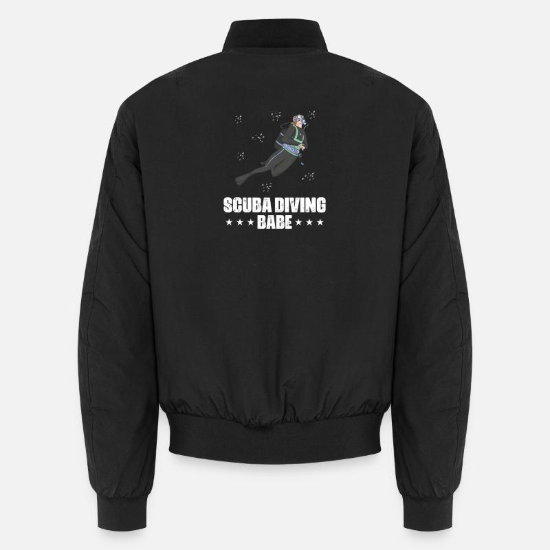 Scuba Diving Spearfishing Design Unisex Bomber Jacket
