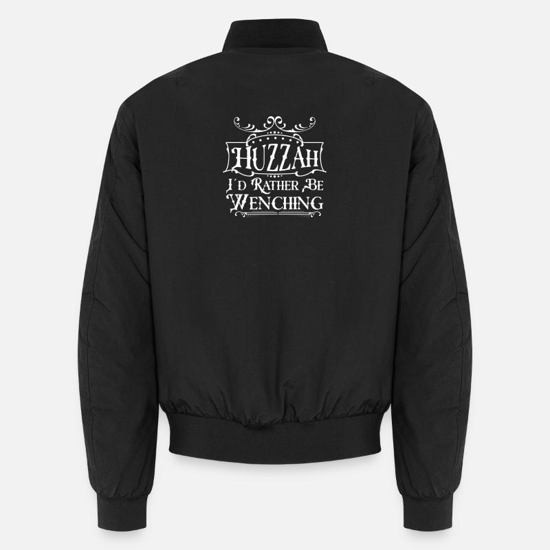 Huzzah Ren Faire Design - Unisex Bomber Jacket - black