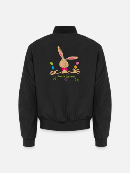 frohe Ostern - Unisex Bomberjacke - Schwarz