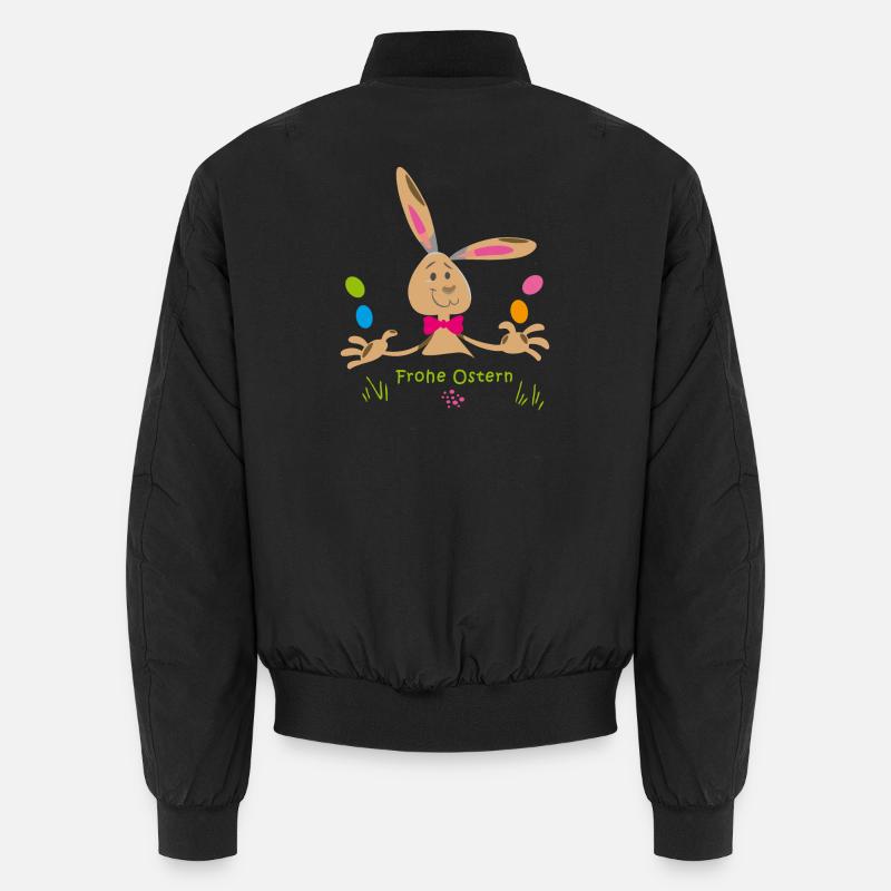 frohe Ostern - Unisex Bomberjacke - Schwarz