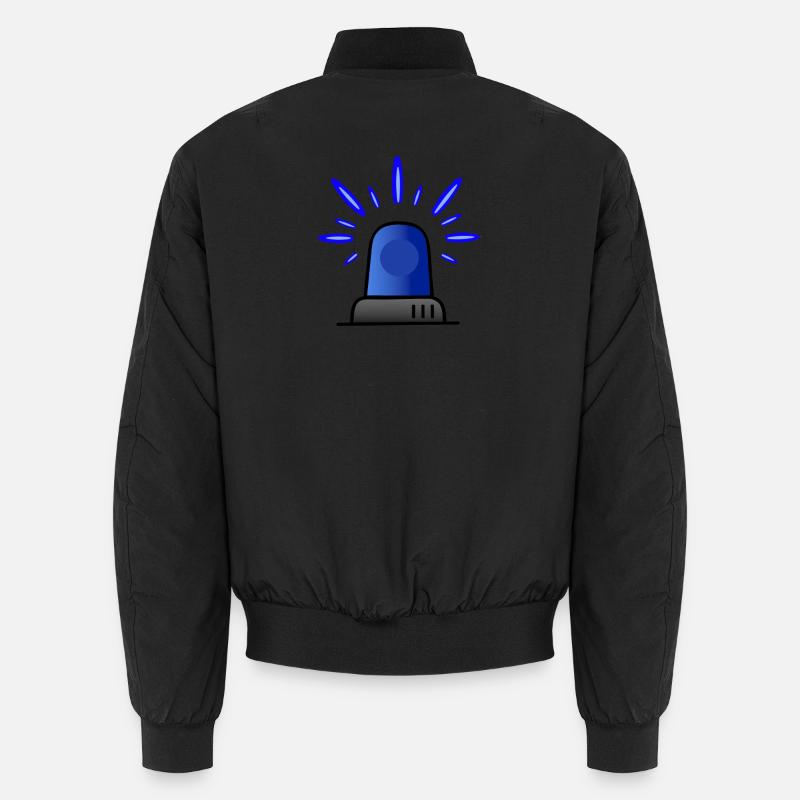Blaulicht Sirene - Unisex Bomberjacke - Schwarz