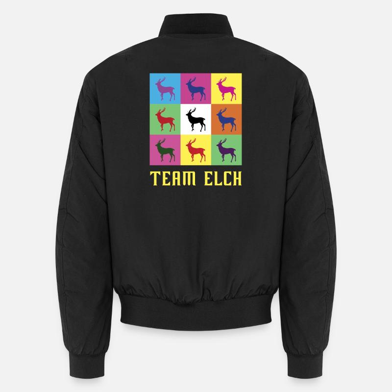 Team Elk - Unisex Bomber Jacket - black