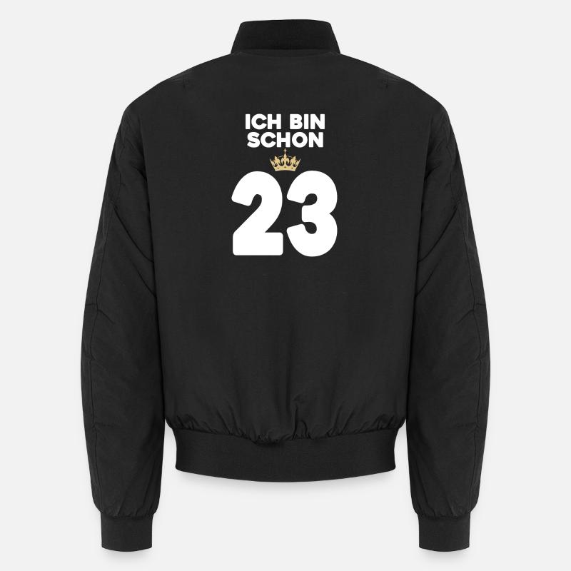 23. Geburtstag Geschenk - 23 Jahre mit Krone Unisex Bomberjacke