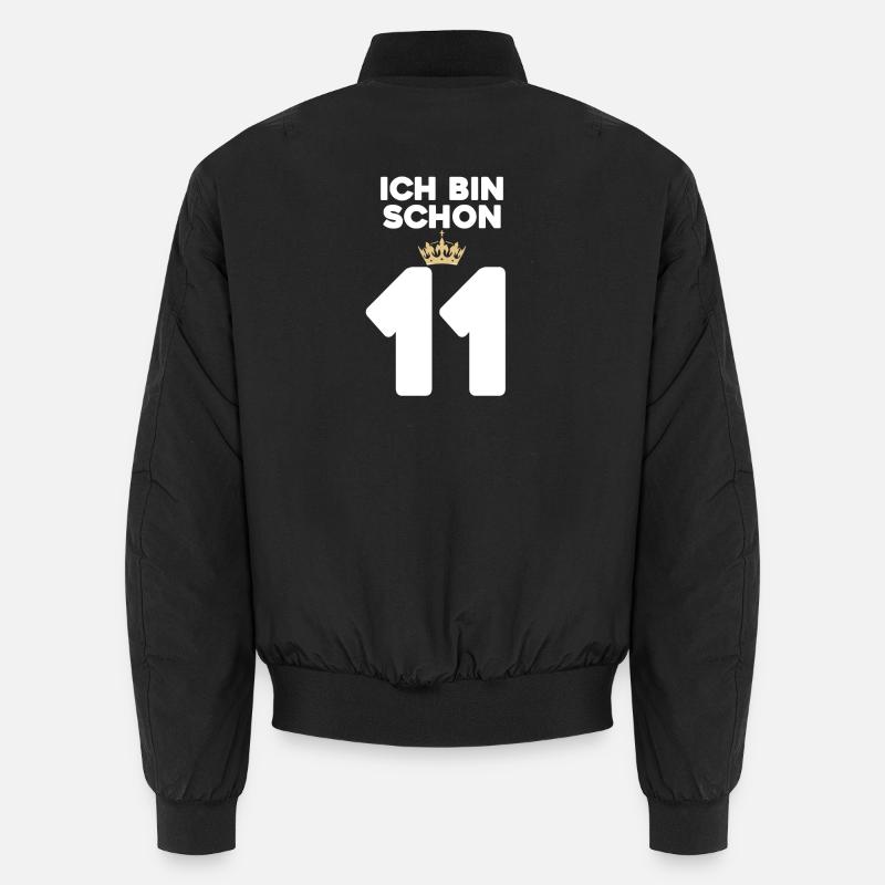 11. Geburtstag Geschenk - 11 Jahre mit Krone Unisex Bomberjacke