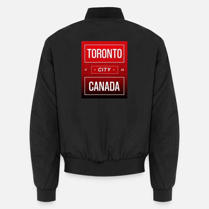 Toronto, Canada - Unisex Bomber Jacket - black