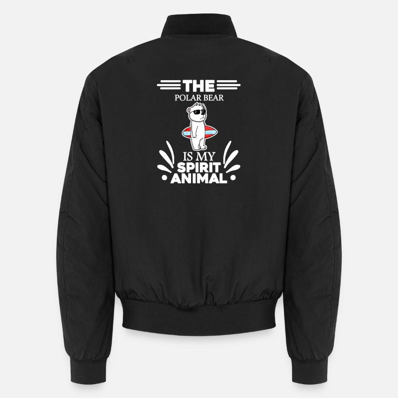 Polar Bear Polar Bear Bear - Unisex Bomber Jacket - black