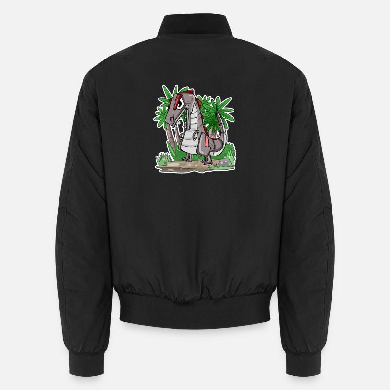 Roboter Dino Dinosaurier Unisex Bomberjacke