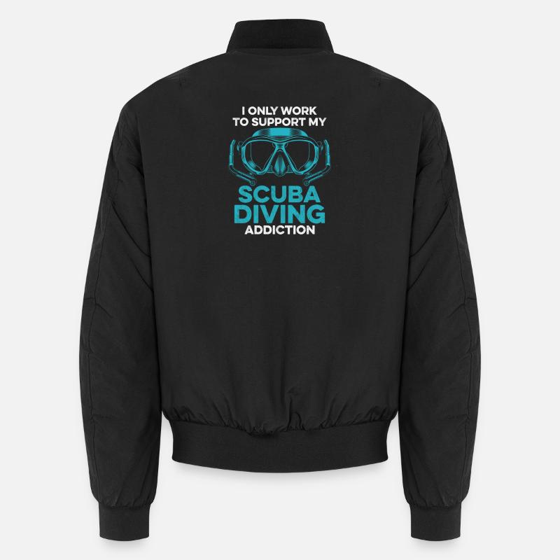 Scuba Diving Gerätetauchen Design Unisex Bomberjacke