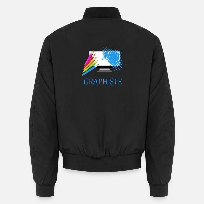 Graphiste - Bomber unisexe - noir